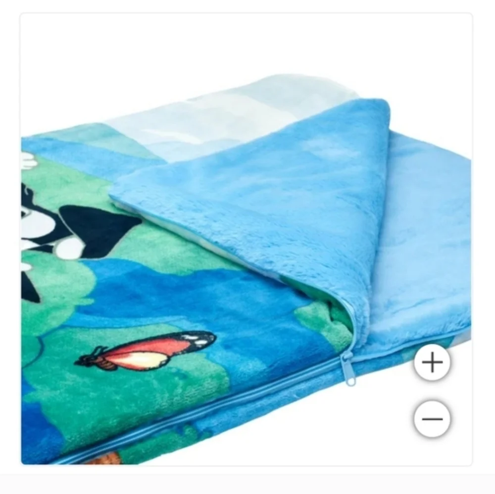 Faux fur Bluey youth Slumber Bag blanket, new